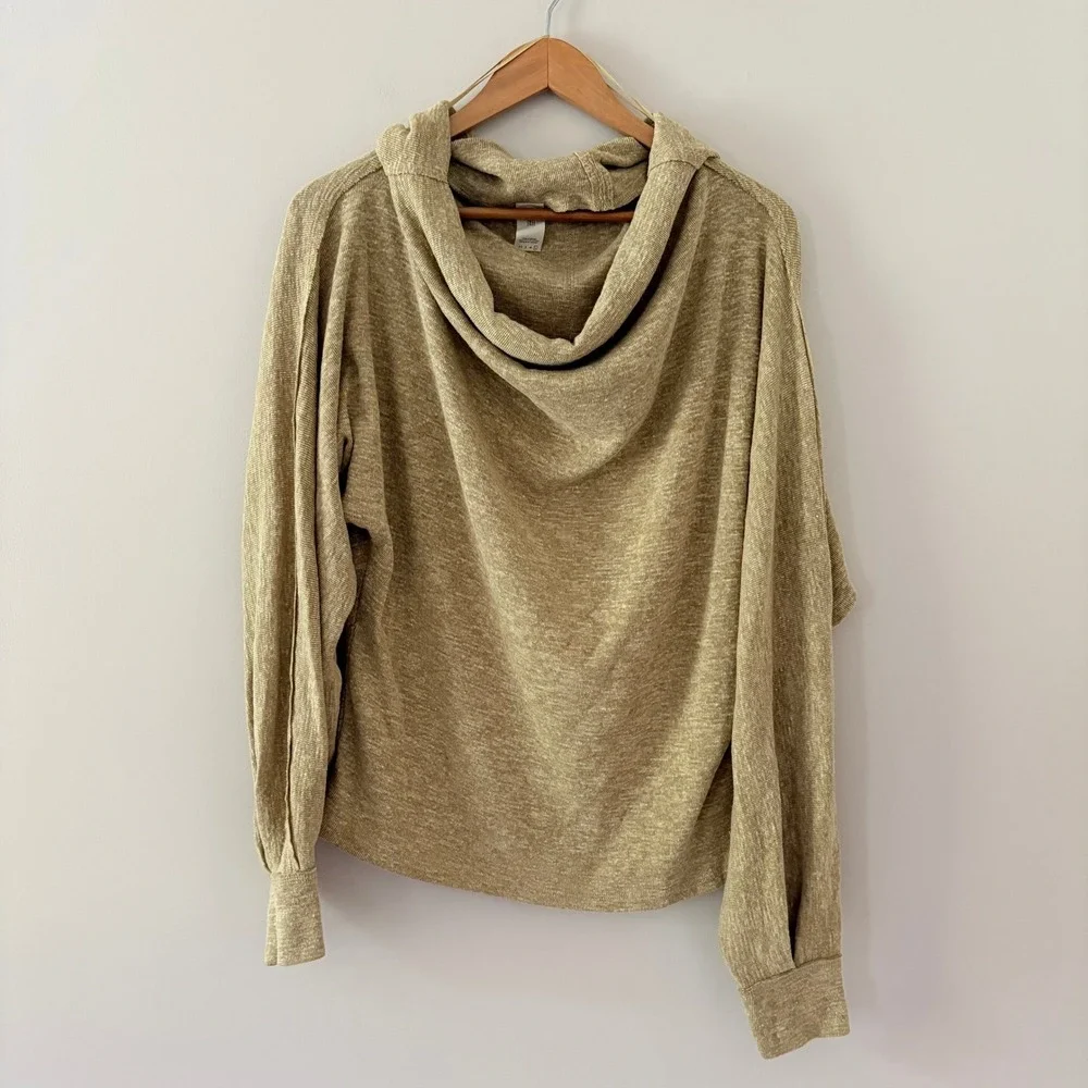 We The Free Pullover Beach Cocoon Cowl Large Boho Slouchy Oversized